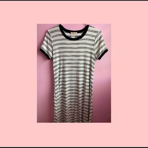 striped colored t shirt dress never worn